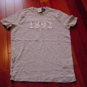 Boys ABERCROMBIE KIDS Gray Muscle T-SHIRT XL 14/16